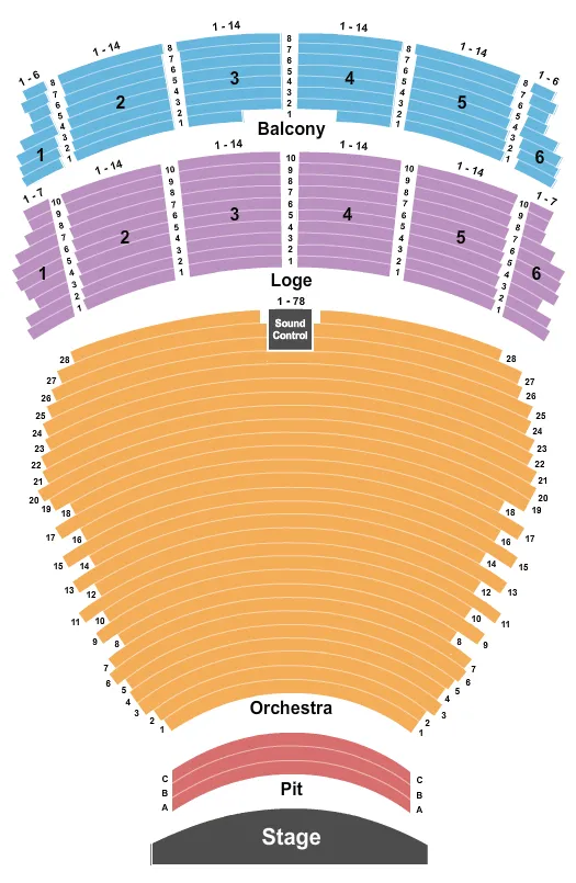 terrace theater at long beach convention center seating chart